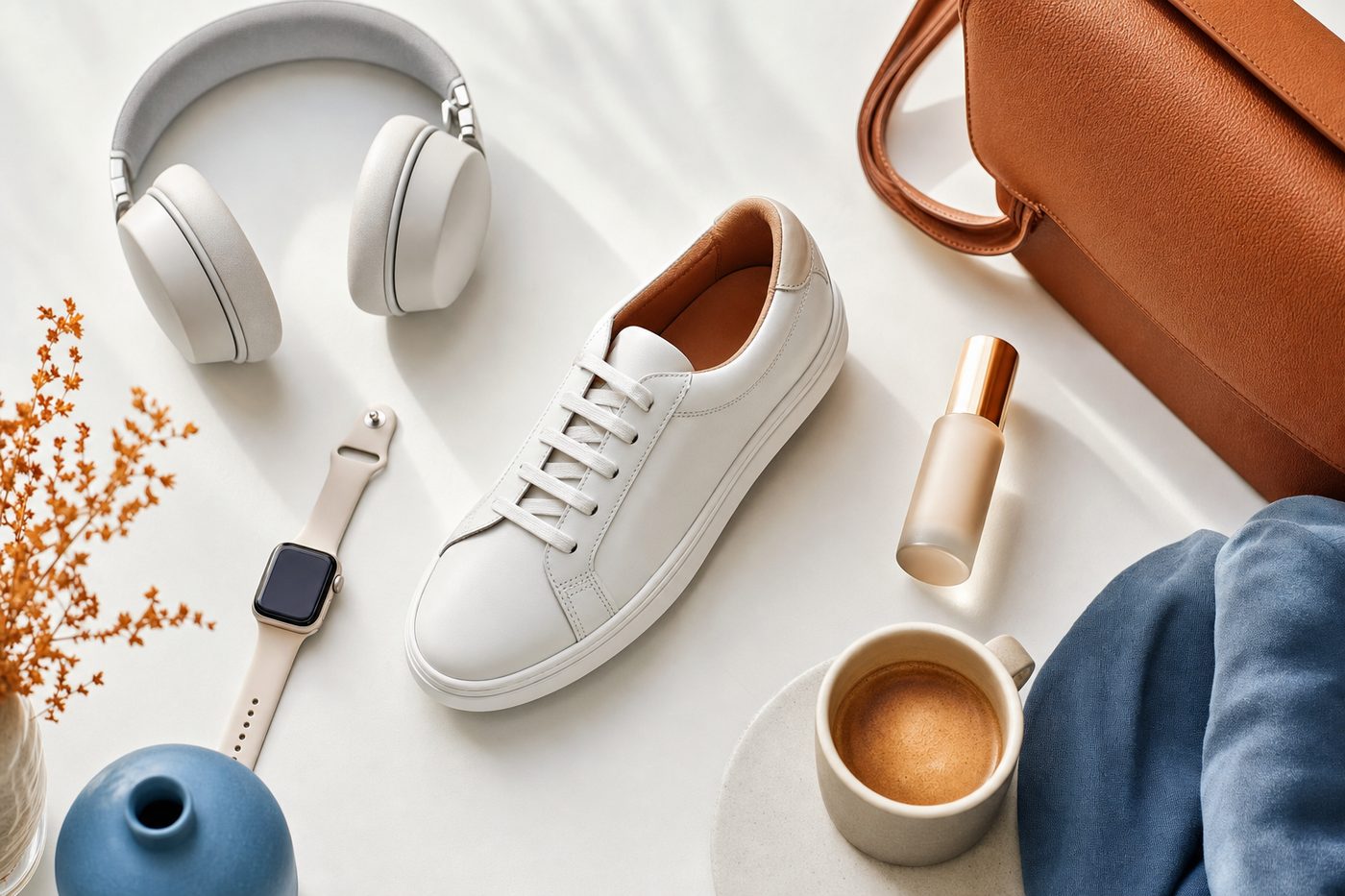 A flat-lay of products from across the Bargeno marketplace